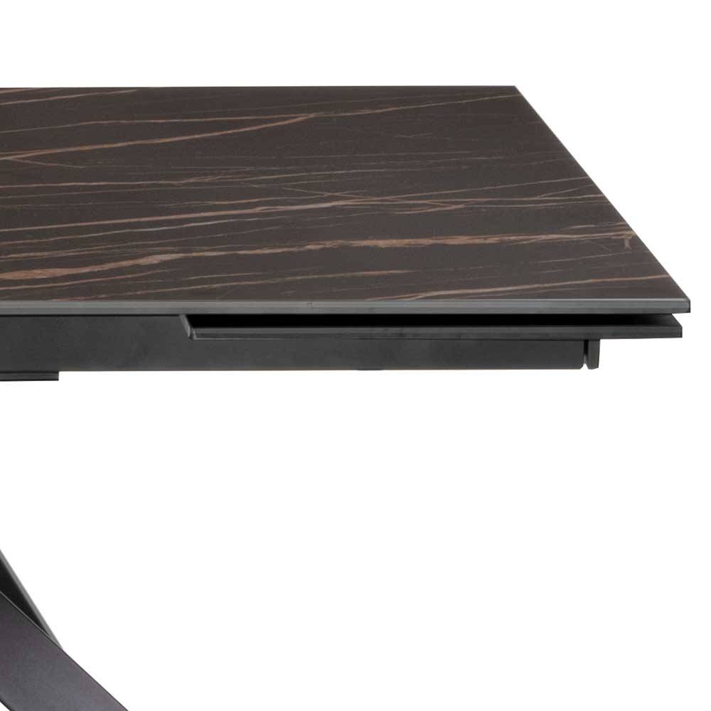 Esszimmer Tisch mit Sinterstein Platte verlängerbar - Paulo
