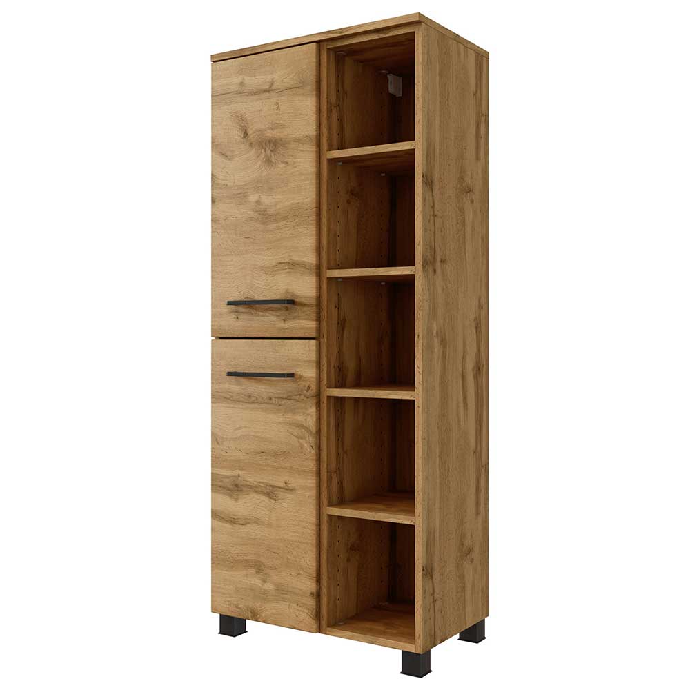 55x135x35 Badezimmer Midischrank in Wildeiche NB - Arazony