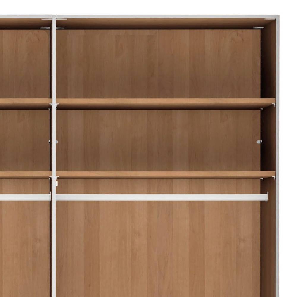 6-türiger Schlafzimmer-Schrank in Champagner - Nikoba