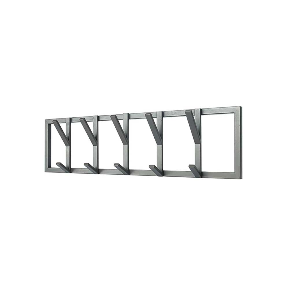 Moderne Wandgarderobe mit fünf Kleiderhaken - Claudira