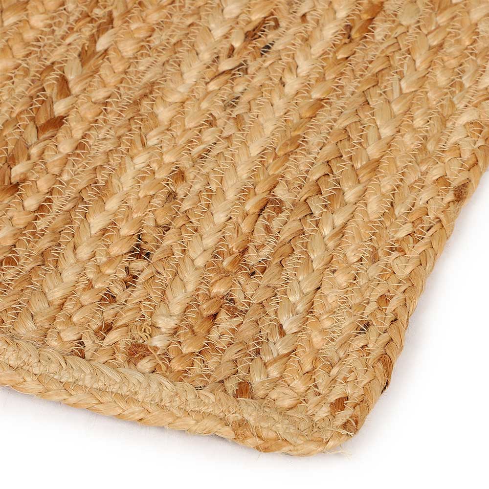 Hellbrauner Teppich aus Jute - Cranos