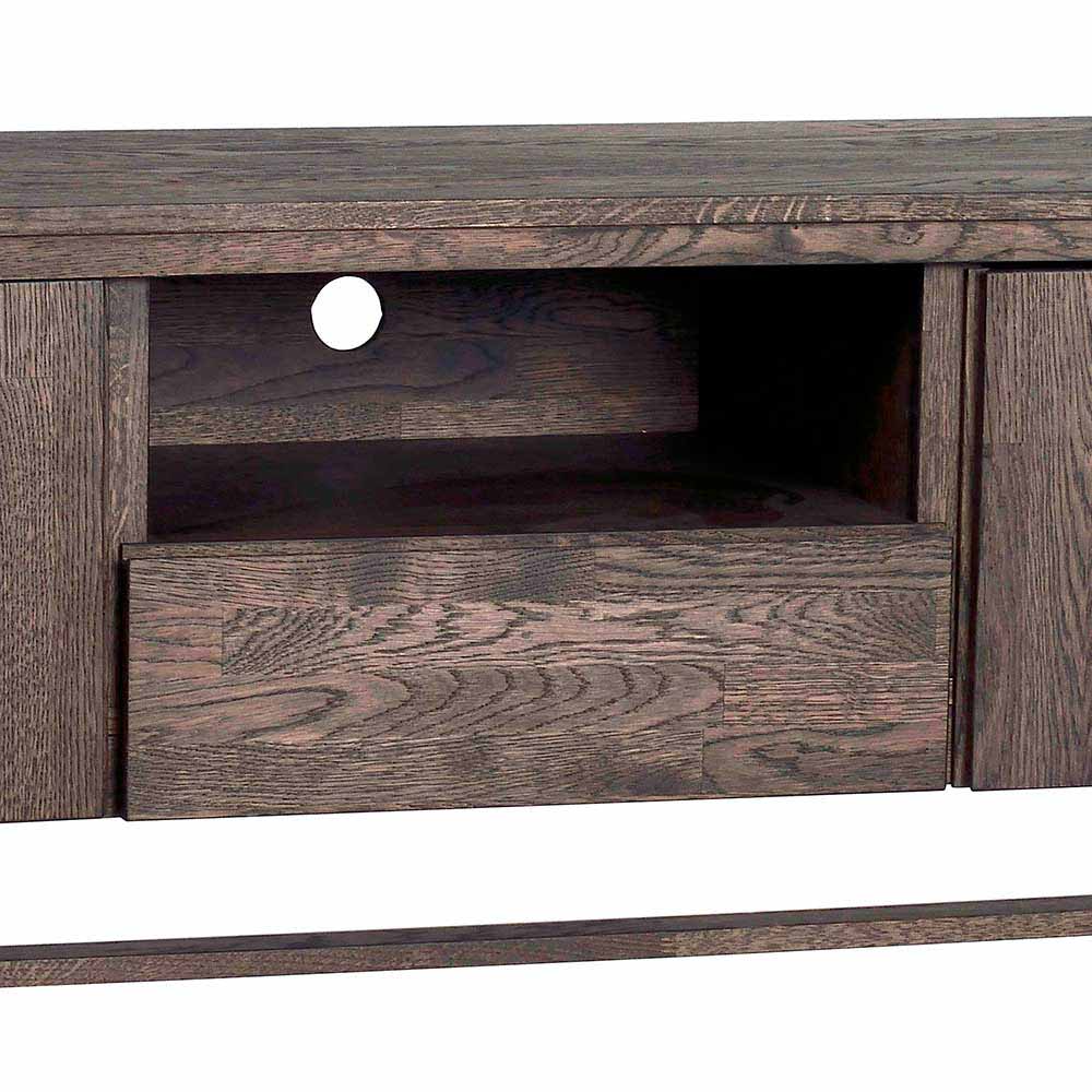 Markantes Retro TV Board aus Eiche dunkel - Vedraza