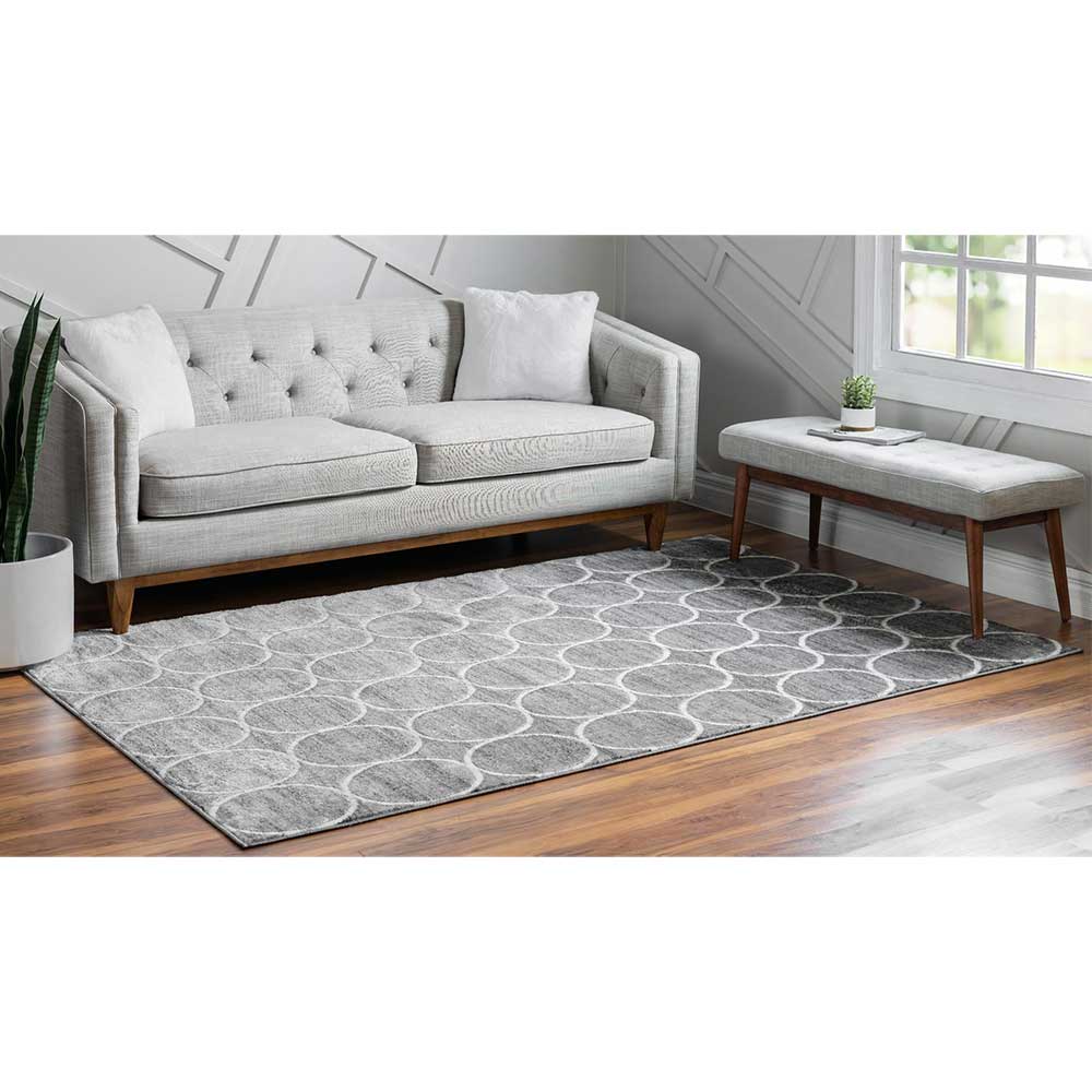 Kurzflor Teppich mit geometrischem Muster - Wevera
