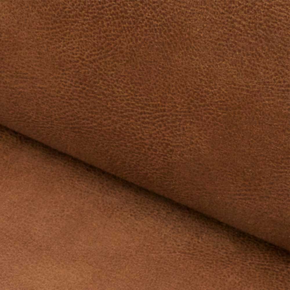 3er Leder Couch in Braun Cognac - Sunhide