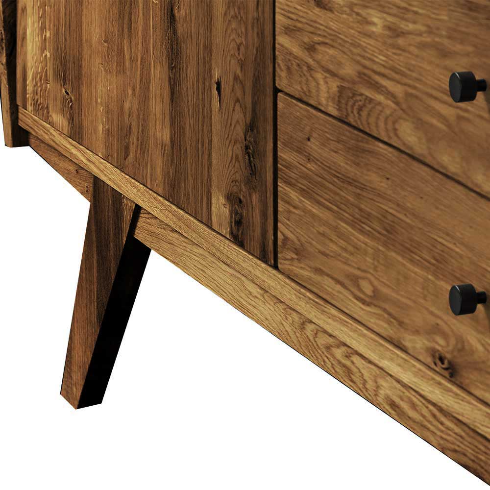 160x90x50 Sideboard in Nussbaumfarben lackiert - Nadelle