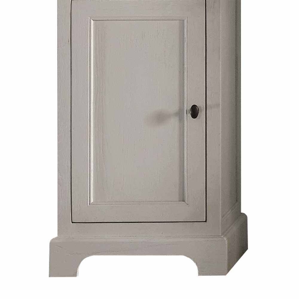Massivholz Badschrank in Weiß Soilhull aus Eiche