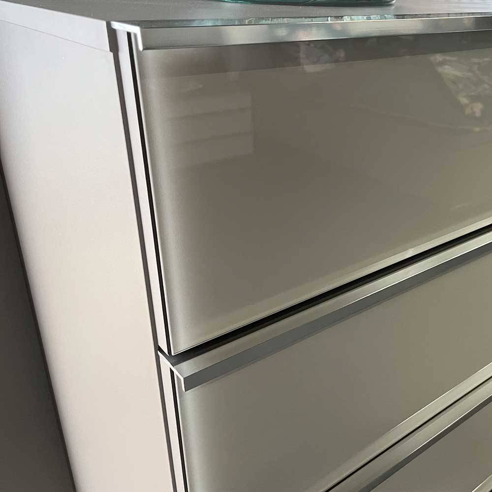 Zweifarbige Hochkommode 75 cm breit - Pascan