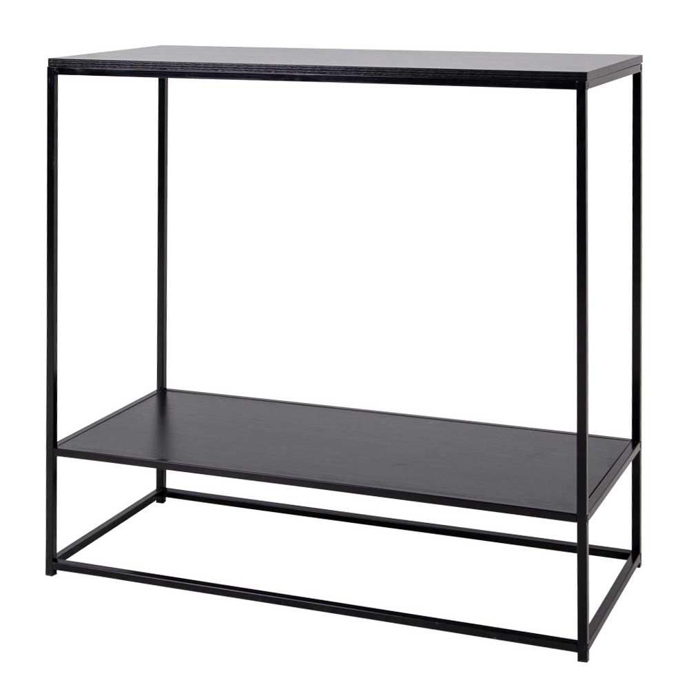 80x80x36 Konsoltisch aus Stahl in Schwarz - Esbessa