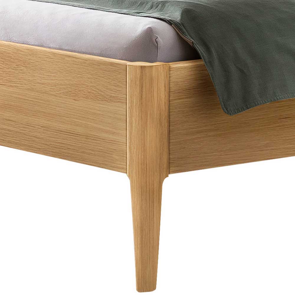 Bett aus Massivholz Eiche Hell - Borna