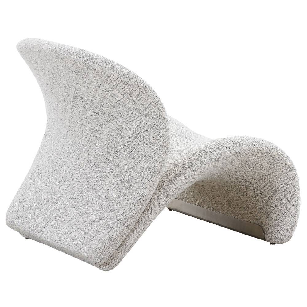 Designsessel in Beige Boucle - Sida