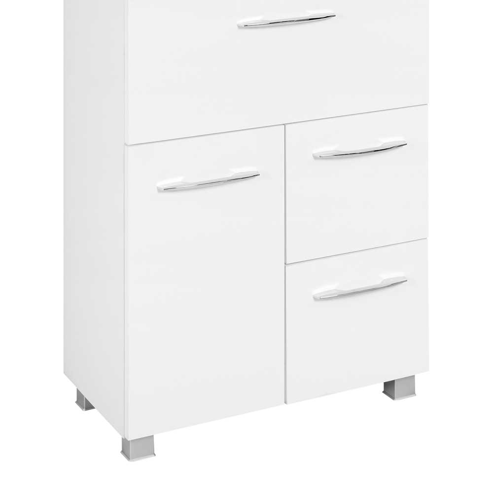Midibadschrank in Weiß - Lartemo