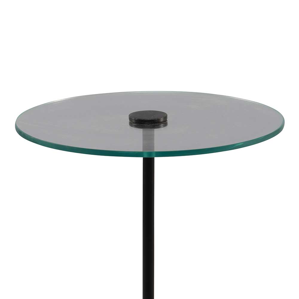 Wohnzimmer Glastisch in runder Form - Mezera