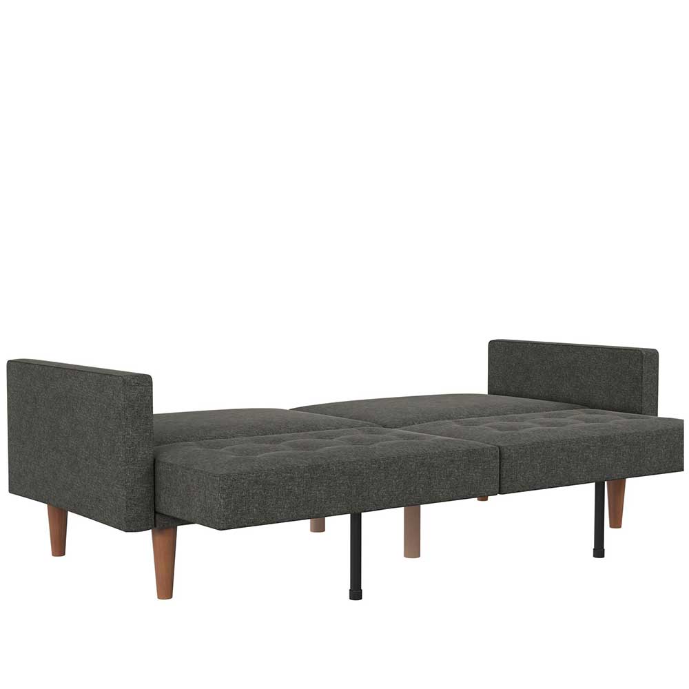 Schlafcouch in Grau Stoffbezug - Croadiva