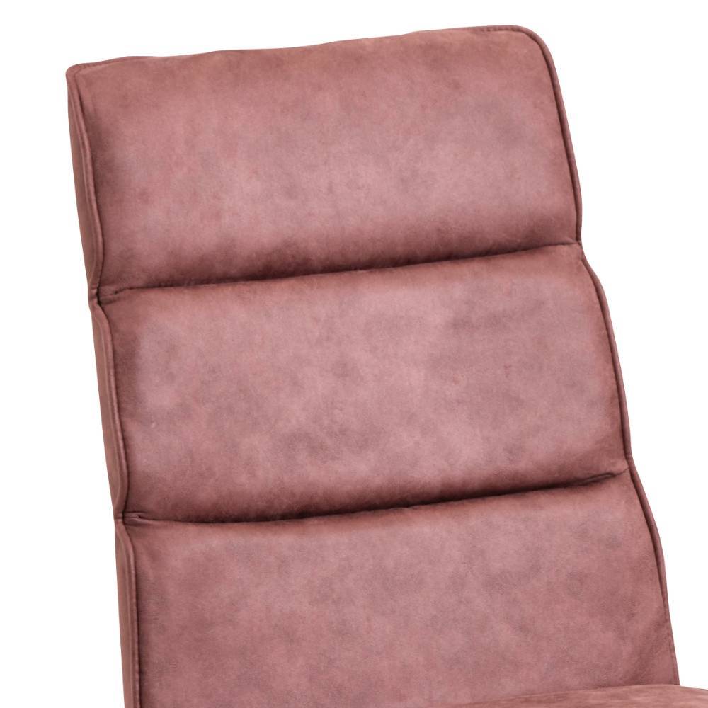 Esstischstühle in Rosenholz Microfaser - Isabelon (2er Set)