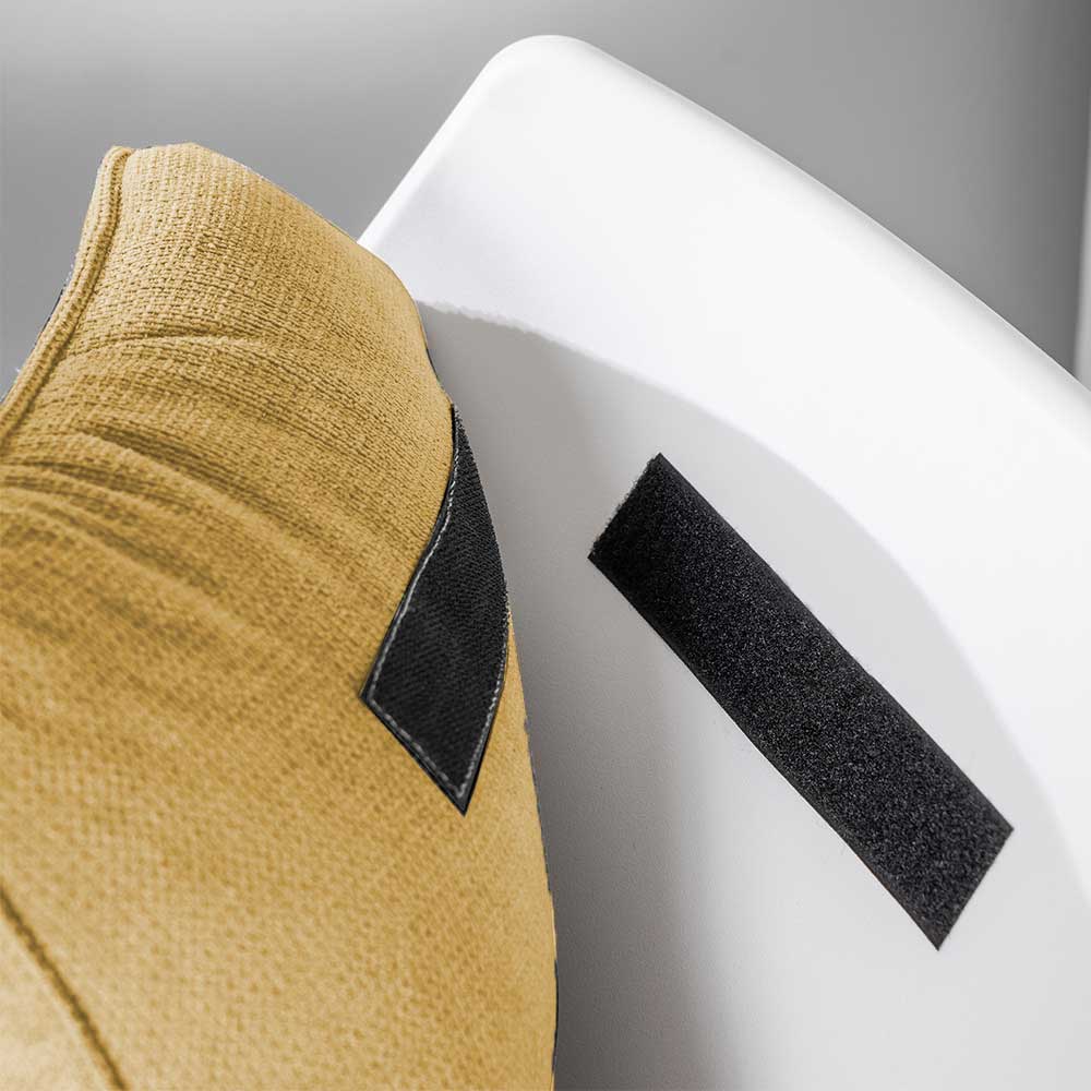 Designsessel in Gelb und Weiß - Navarra (2er Set)
