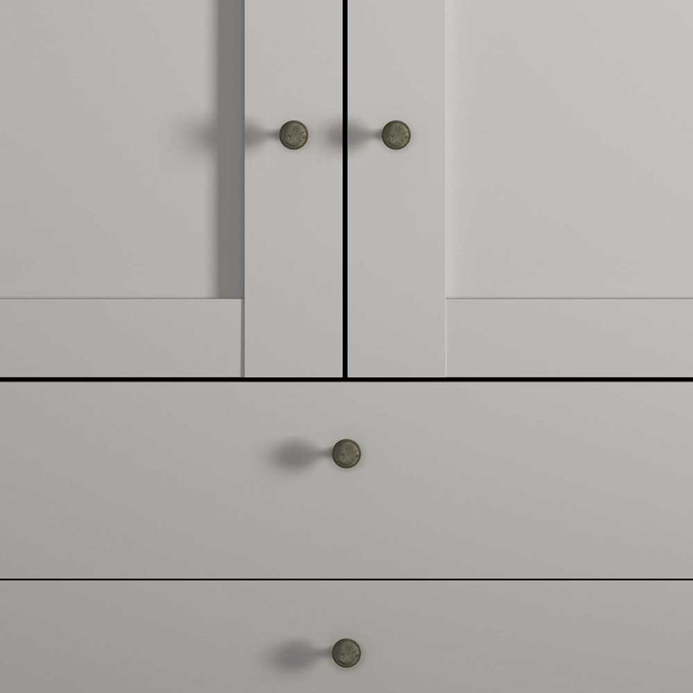 2-türiger Kombi-Kleiderschrank mit 3 Schubladen - Ridonna