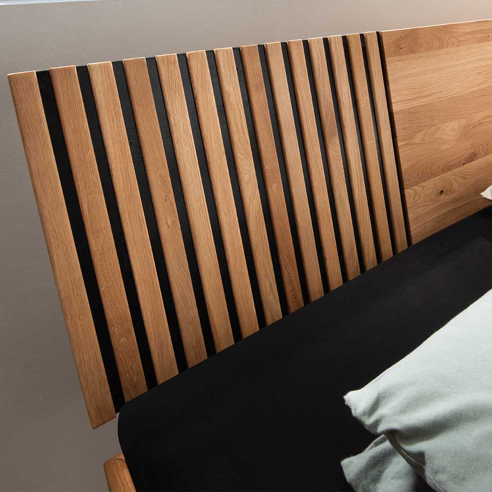 Design Holzbett aus Wildeiche 140x200 - Manarola