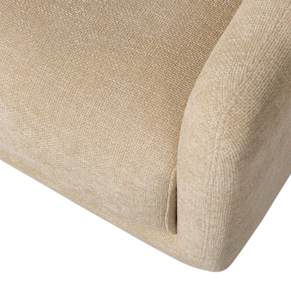 Wohnzimmer Drehsessel in Beige Chenille - Enzyla