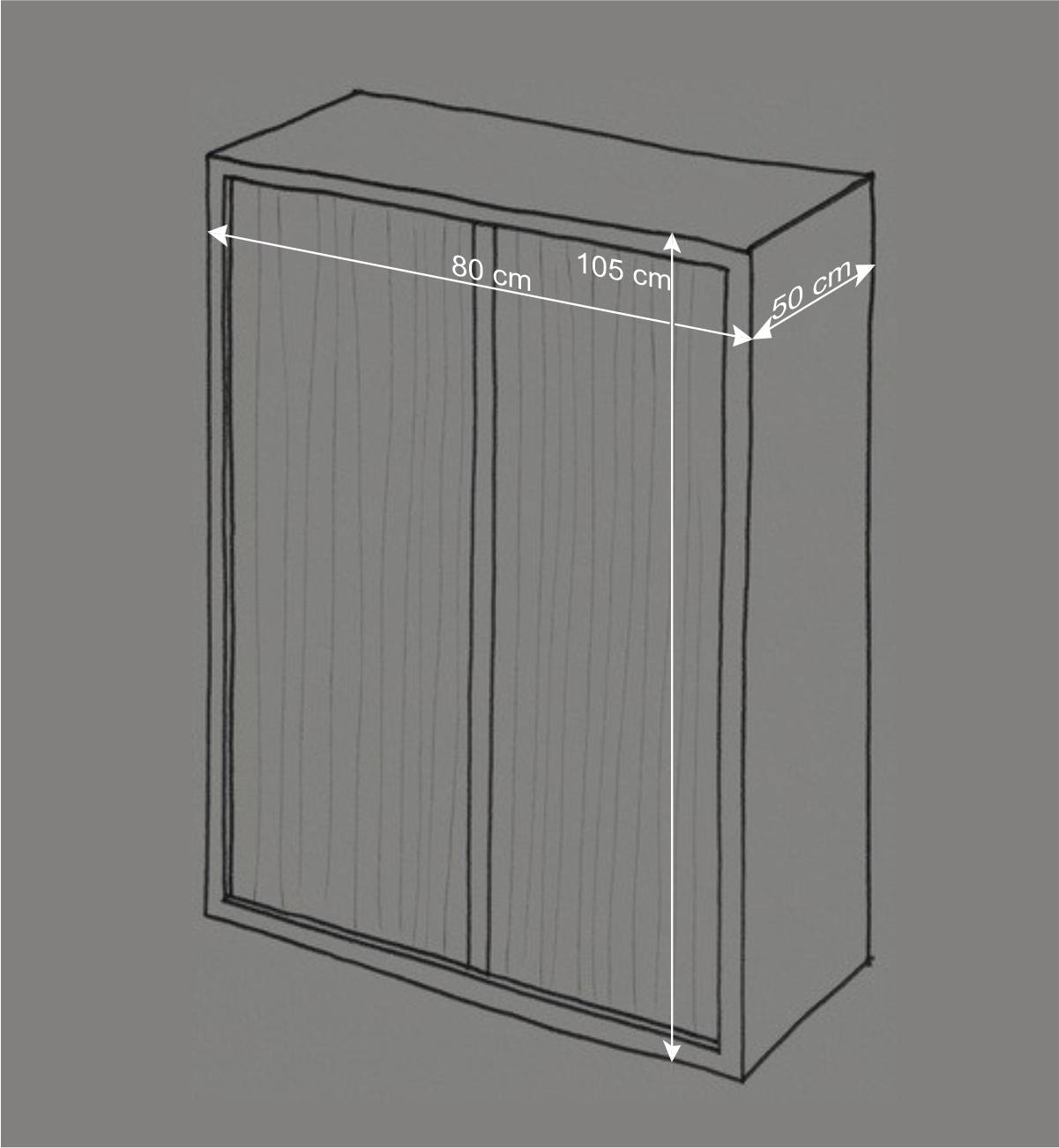 Hänge-Highboard mit Doppeltür - Fredellia