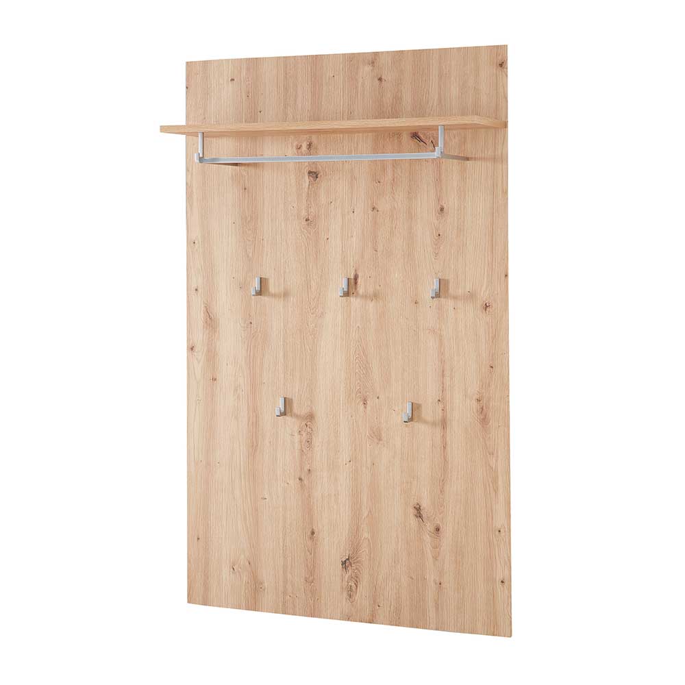 84x135x27 Garderobenpaneel mit fünf Kleiderhaken - Cluster