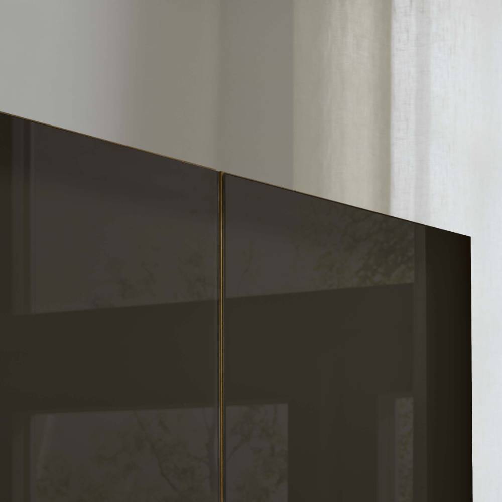 Glasfront-Kleiderschrank mit sechs Türen - Vutonia