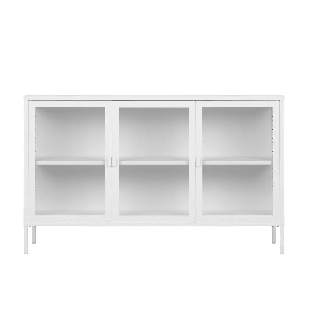 Sideboard-Vitrine in Weiß - Sancrez