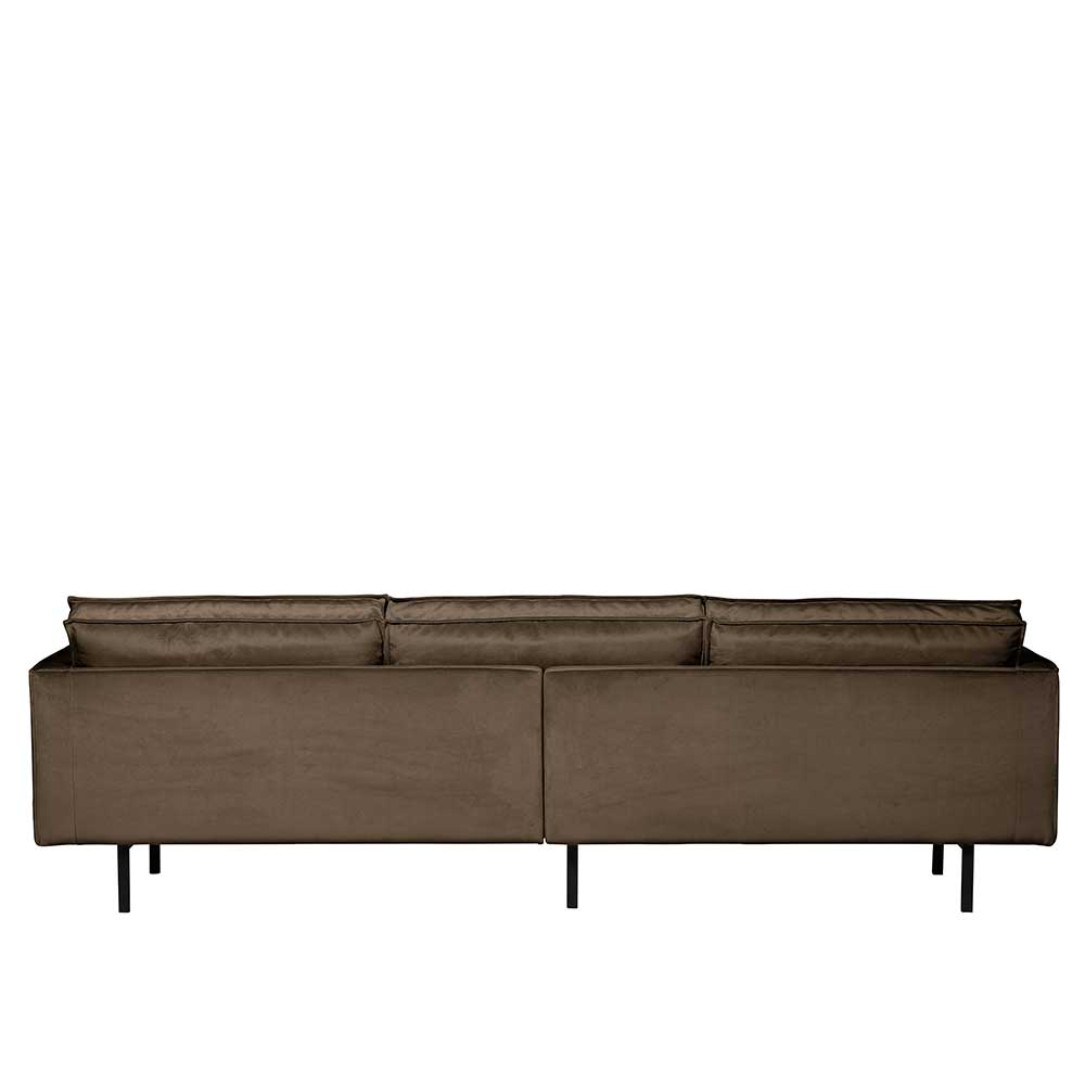 3-Sitzer Couch mit Samtbezug Museo in Taupe