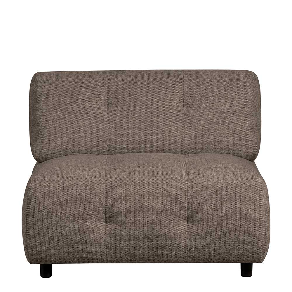 Modulares Sofa Einsitzer in Graubraun Chenille - Tulcea