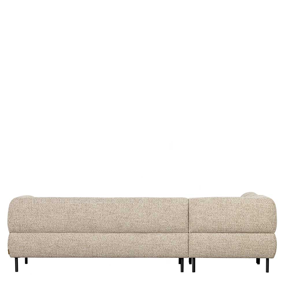Strukturstoff Sofaecke in Beigegrau - Pantras