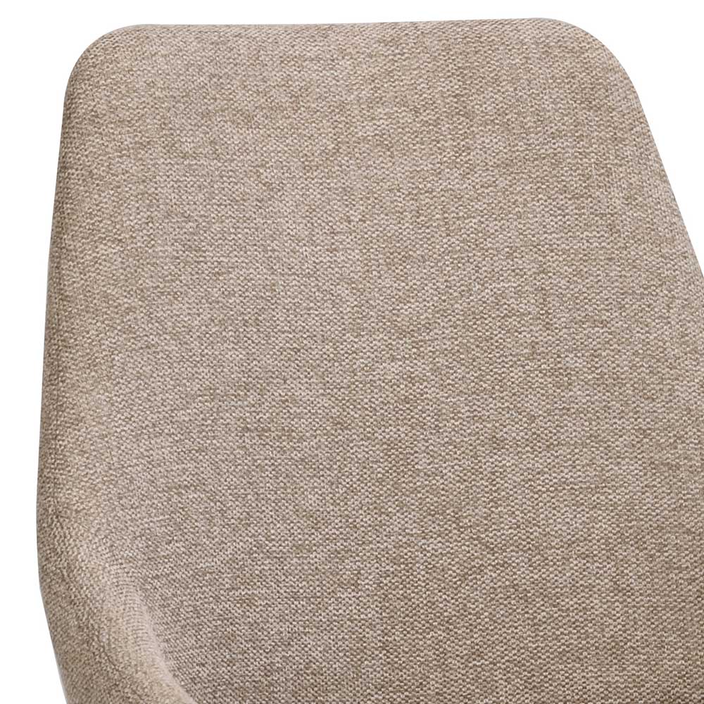 Esszimmer Stühle in Beige & Schwarz - Curt (2er Set)