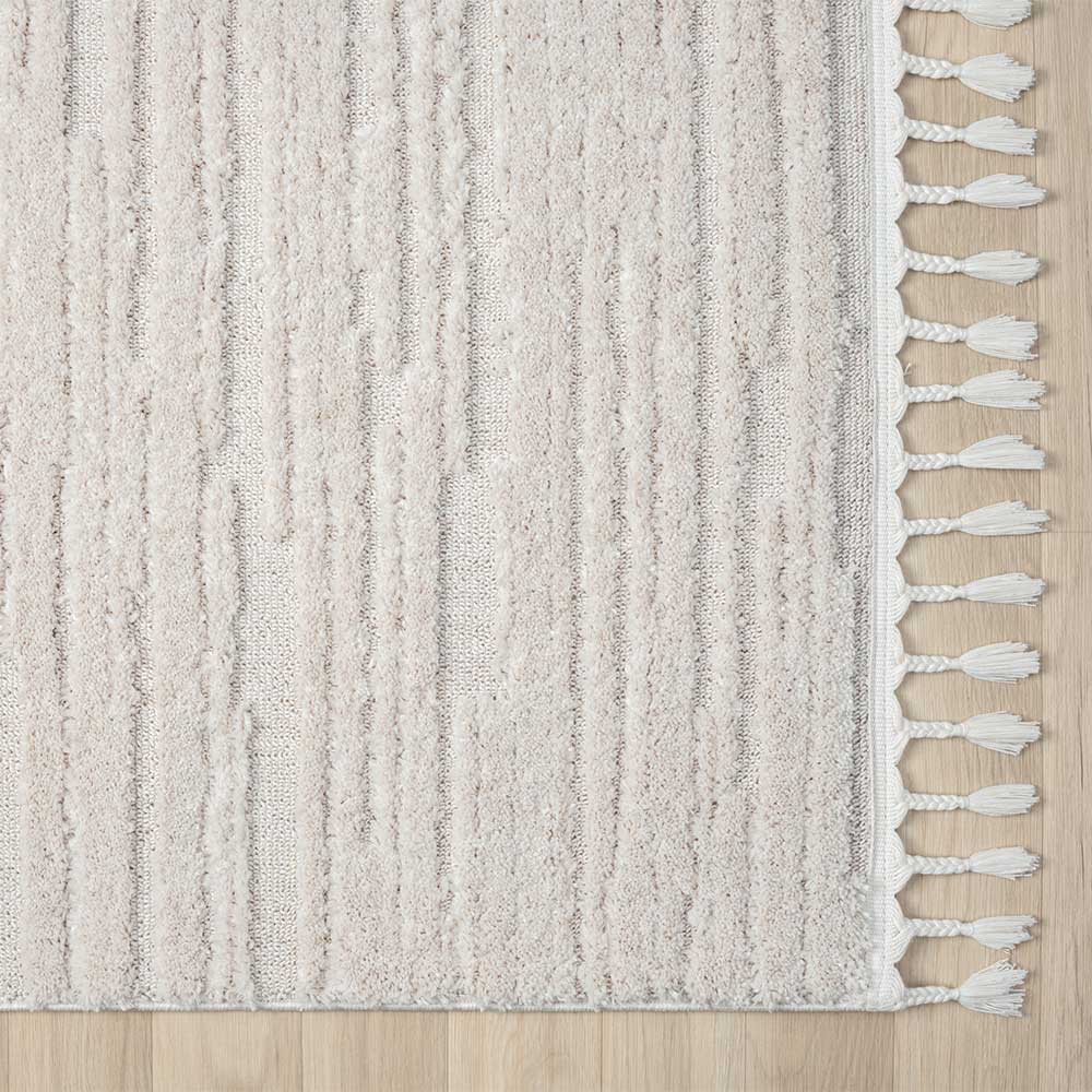 Teppich in Creme mit Kurzflor - Brayan