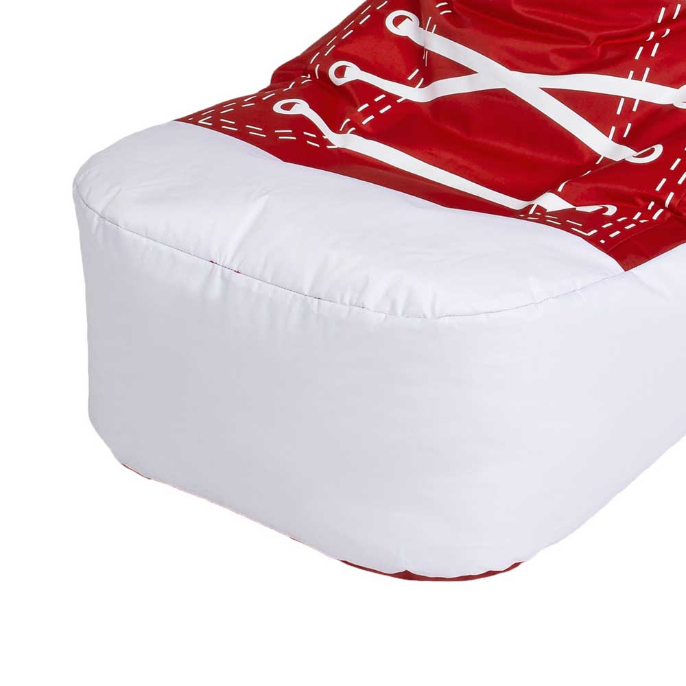 Sitzsack Turnschuh Marianne in Rot Weiß
