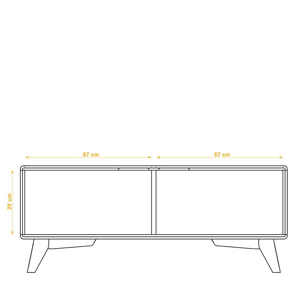 120x48x40 Kommode mit zwei Türen - Diesta III