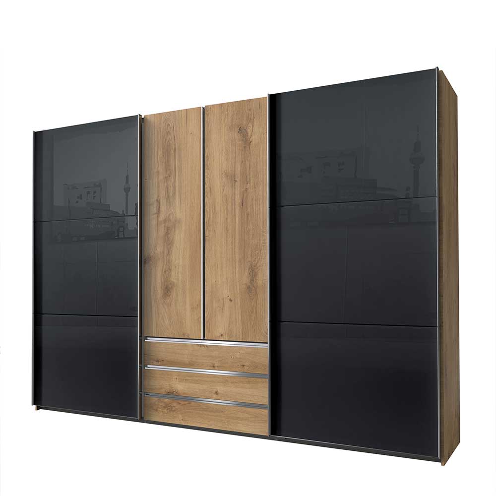 Kombi-Kleiderschrank in moderner Optik - Hectos