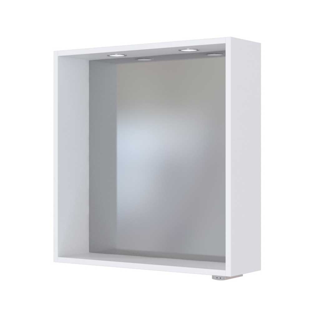 Weißer Badspiegel mit Ablage & LED - Enwicos