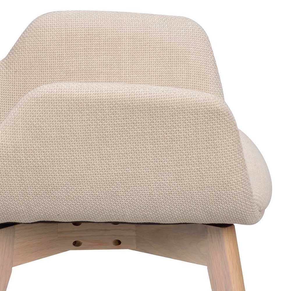 Skandi Esszimmerstühle in Beige - Garcia (2er Set)