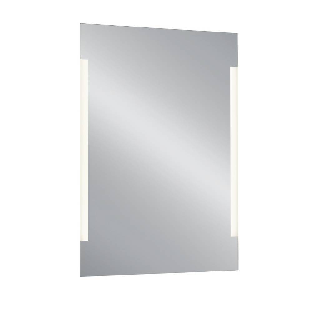 Moderner rahmenloser Badezimmerspiegel mit integrierten LED-Lichtleisten für das Bad – Varescan