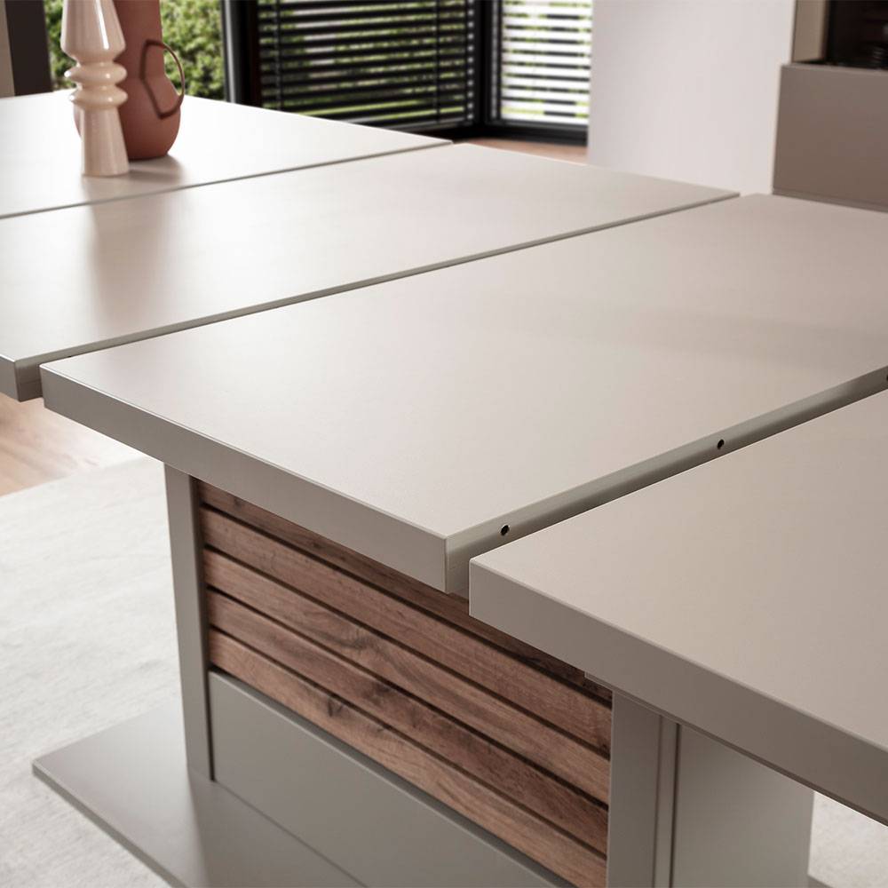 Esszimmer Ausziehtisch in Grau - Teorina