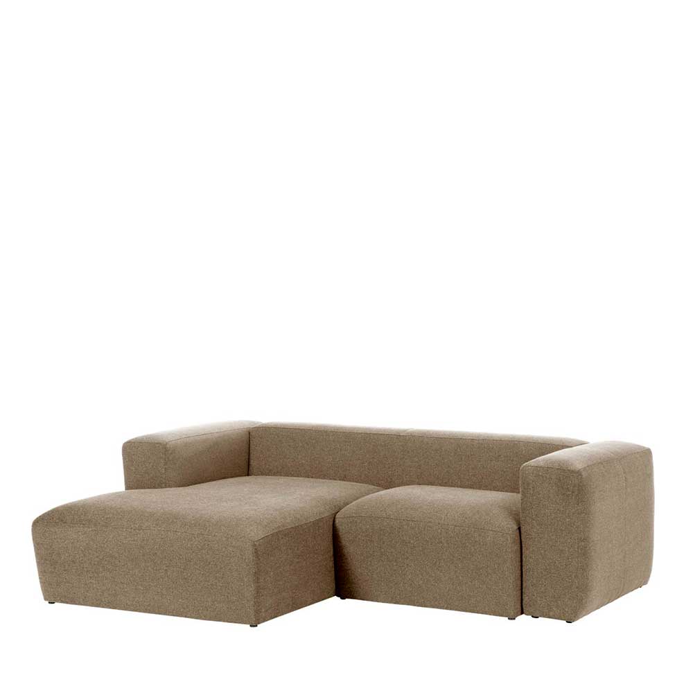 Eckcouch Sofalandschaft in Beige Chenille - Ruhnau