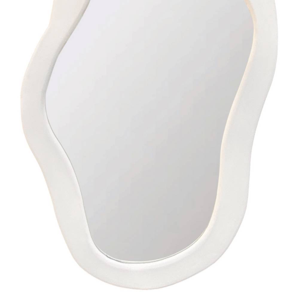 Skandi Designspiegel mit Struktur Kalkputz - Usilvea