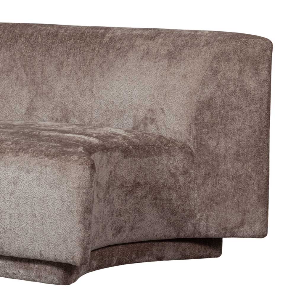 Zweisitzer Sofa in Taupe Chenille - Fridelia