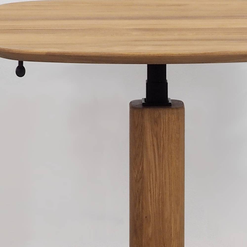 Höhenverstellbarer Couchtisch aus Eiche Massivholz - Joi