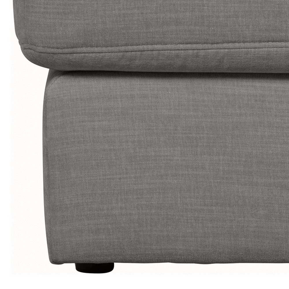 98x44x90 Gepolsterter Hocker in Grau - Luosa