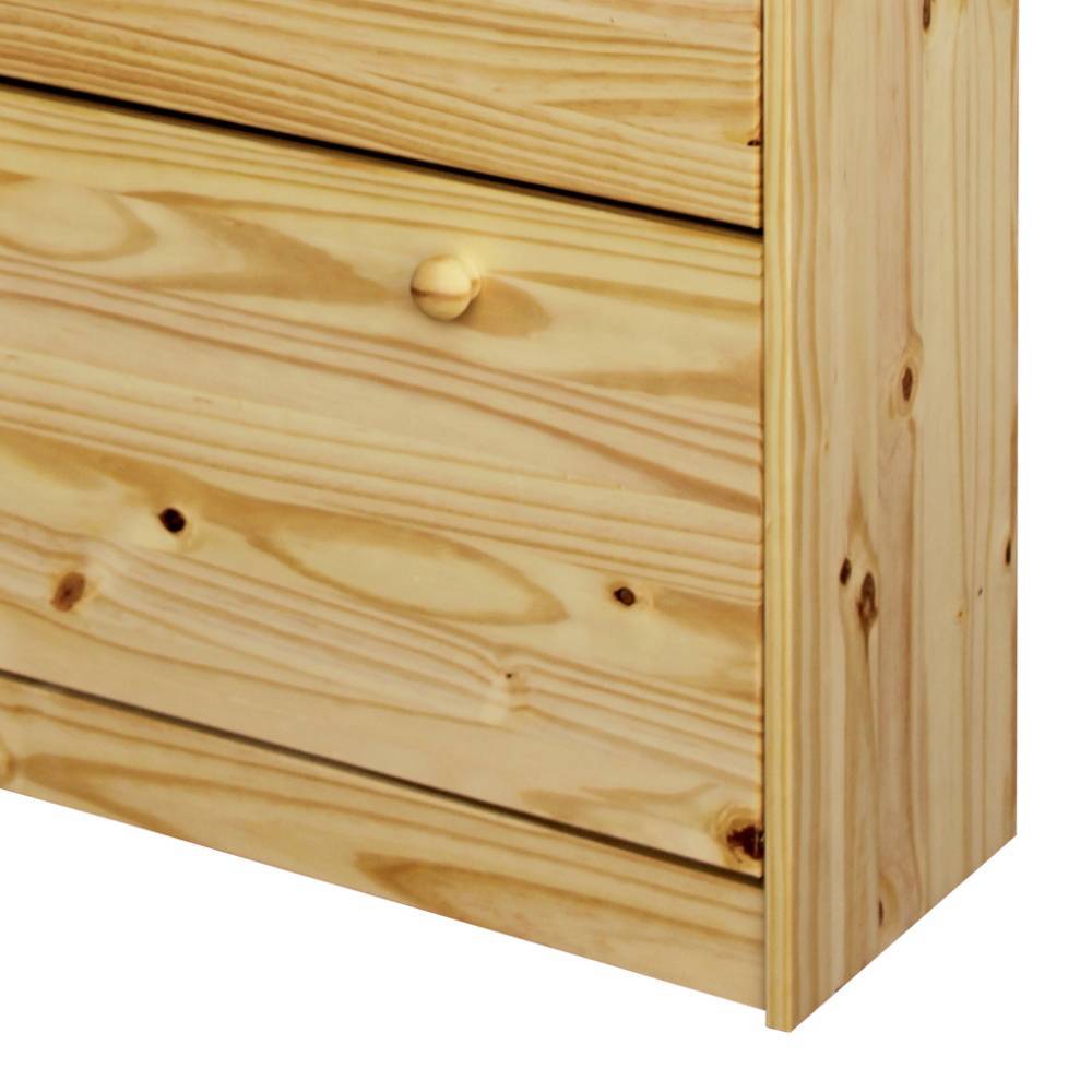Schuhklappenschrank aus Kiefer Massivholz - Ekorena