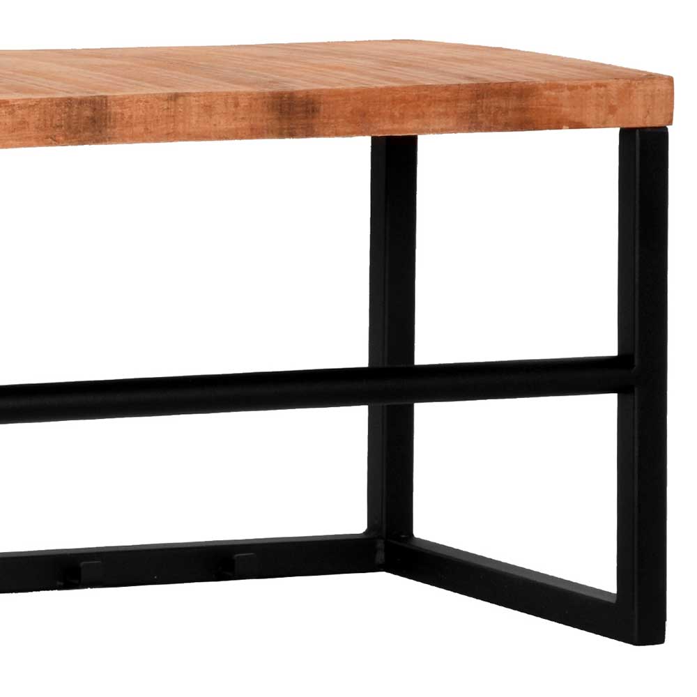 80x30x30 Garderobe in Mango Natur & Schwarz - Lictona