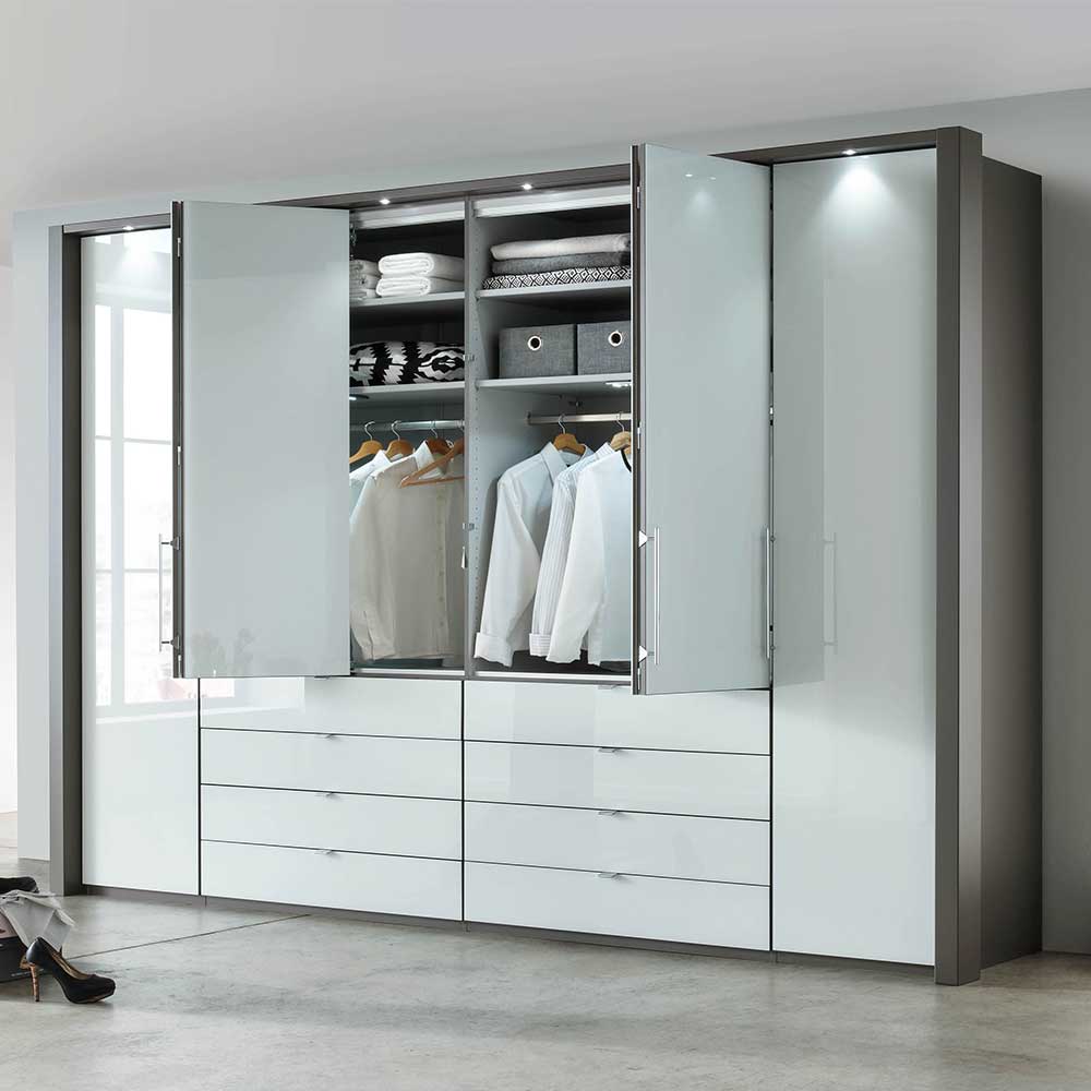 307x240x58 Schlafzimmerschrank mit Falttüren - Audra