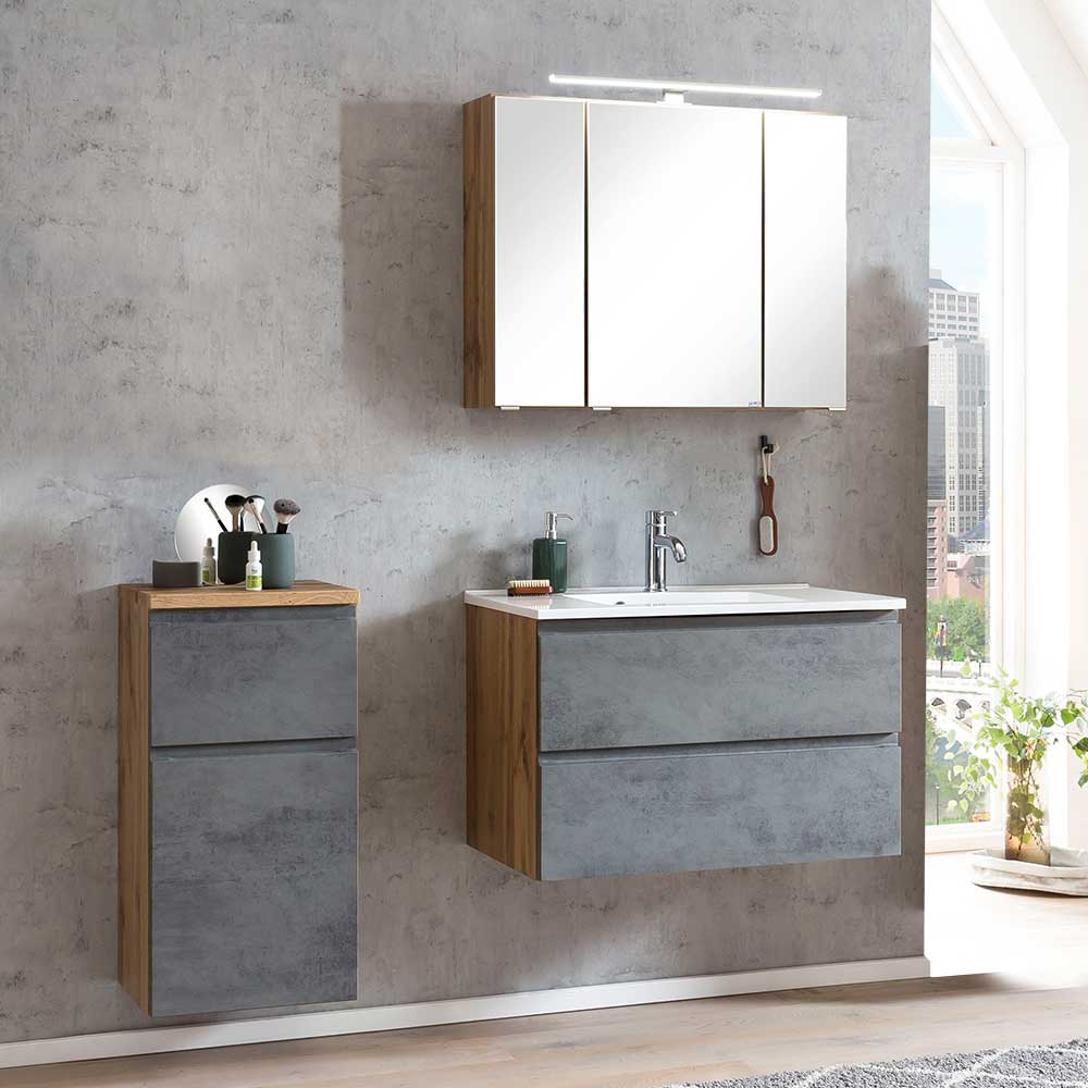 Waschplatz Möbel & Badschrank - Mia (dreiteilig)
