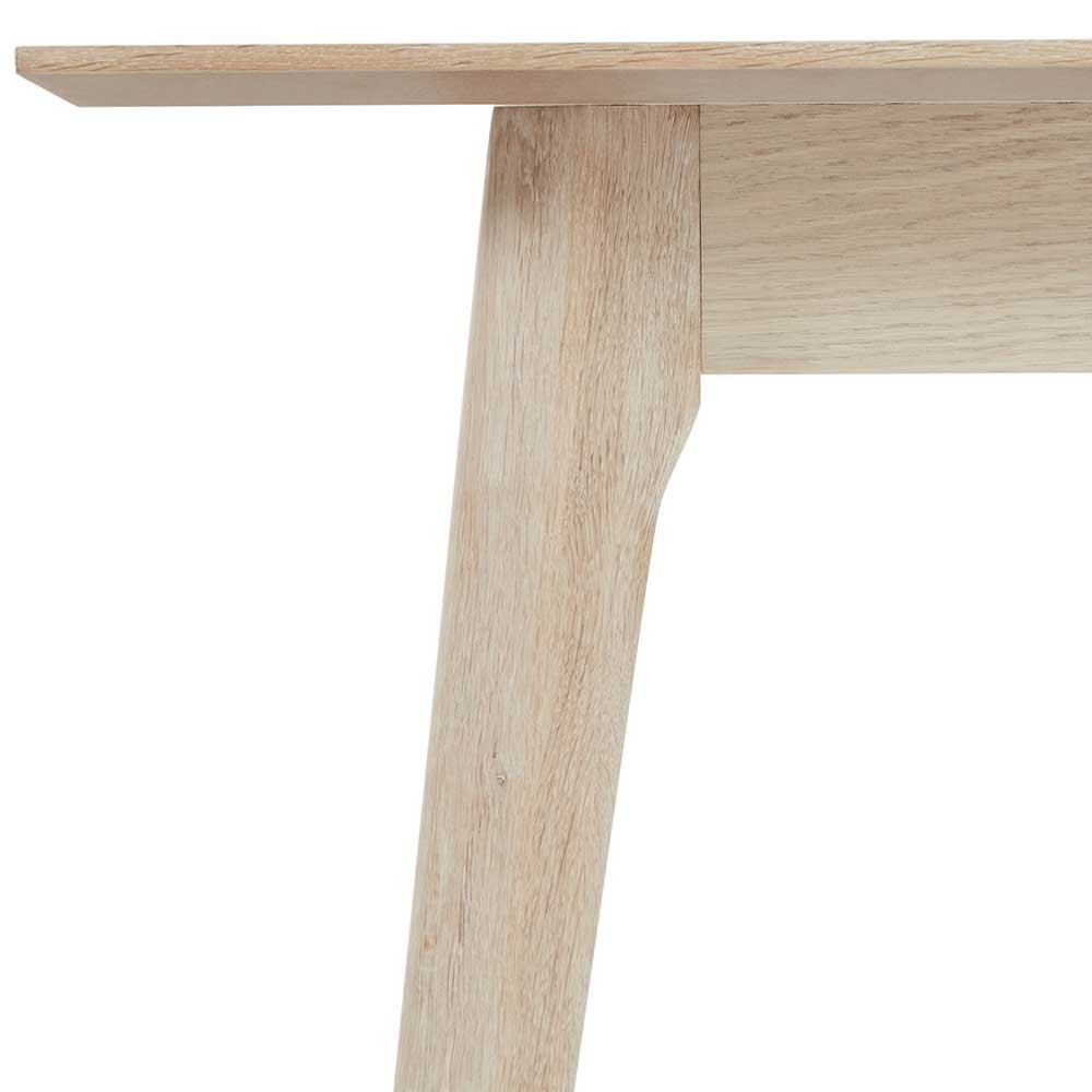 Elegantes Tischbein aus heller Eiche mit Skandi-Design – Lametla