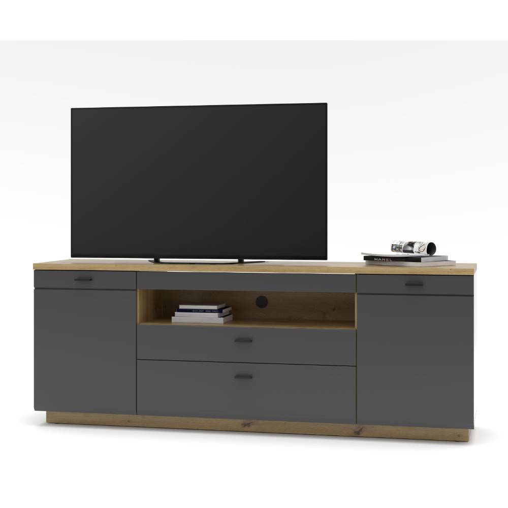 TV Board und Wandpaneel Set - Azar (achtteilig)