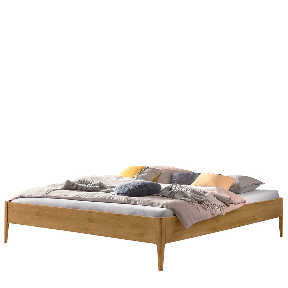 Wildeiche Bett für Dachschrägen - Vinodoras